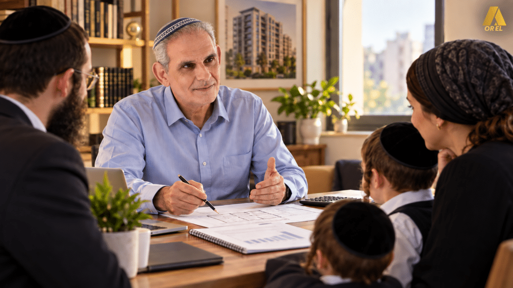 ייעוץ משכנתא למשפחה חרדית לקראת סיוע לילדים ברכישת דירה